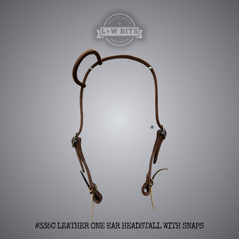 #333C Leather One Ear Headstall