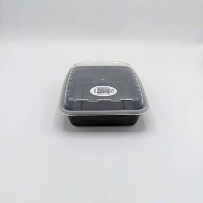 Black Reusable Takeout Container (12 oz) Black Reusable Takeout Container (12 oz)