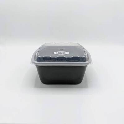 Black Reusable Takeout Container (38 oz)