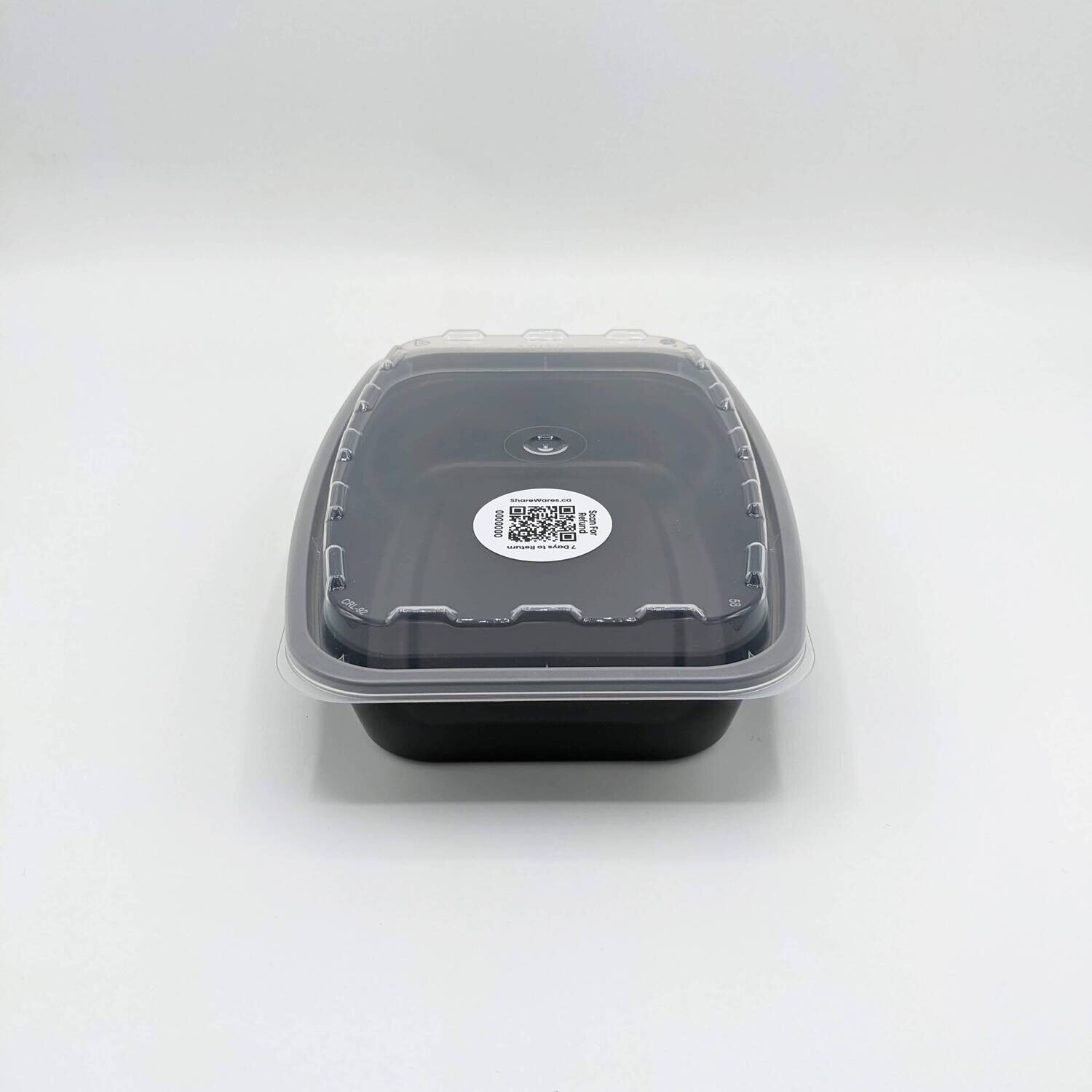 Black Reusable Takeout Container (28 oz)