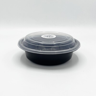 Black Reusable Takeout Container (16 oz)