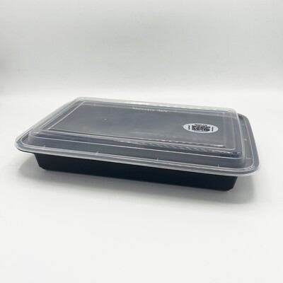 Black Reusable Takeout Container (58 oz)