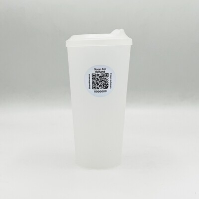 Frosted Cup & Lid Set (20 oz)