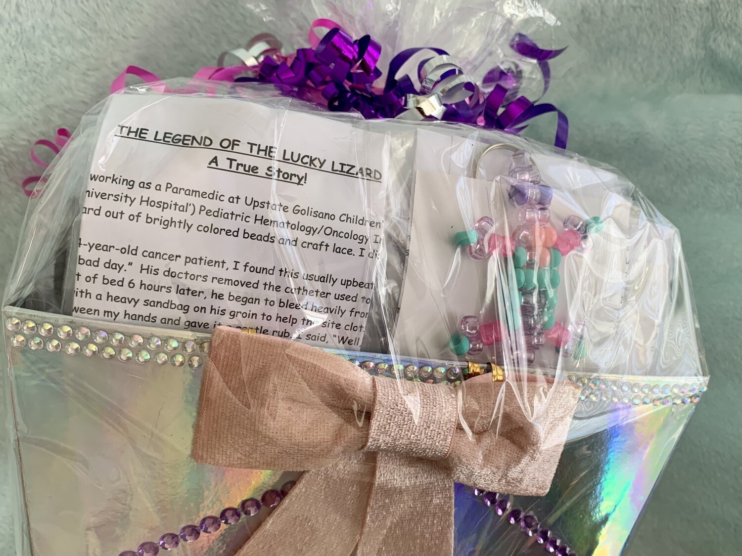 Lucky Lizard Send-A-Smile Basket - Heart of a Hero Design