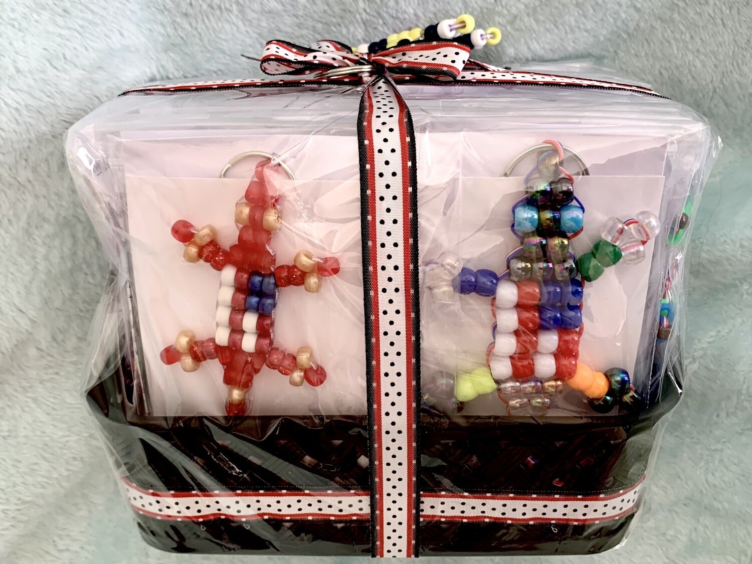 Lucky Lizard Send-A-Smile Project Basket - American Flag Design
