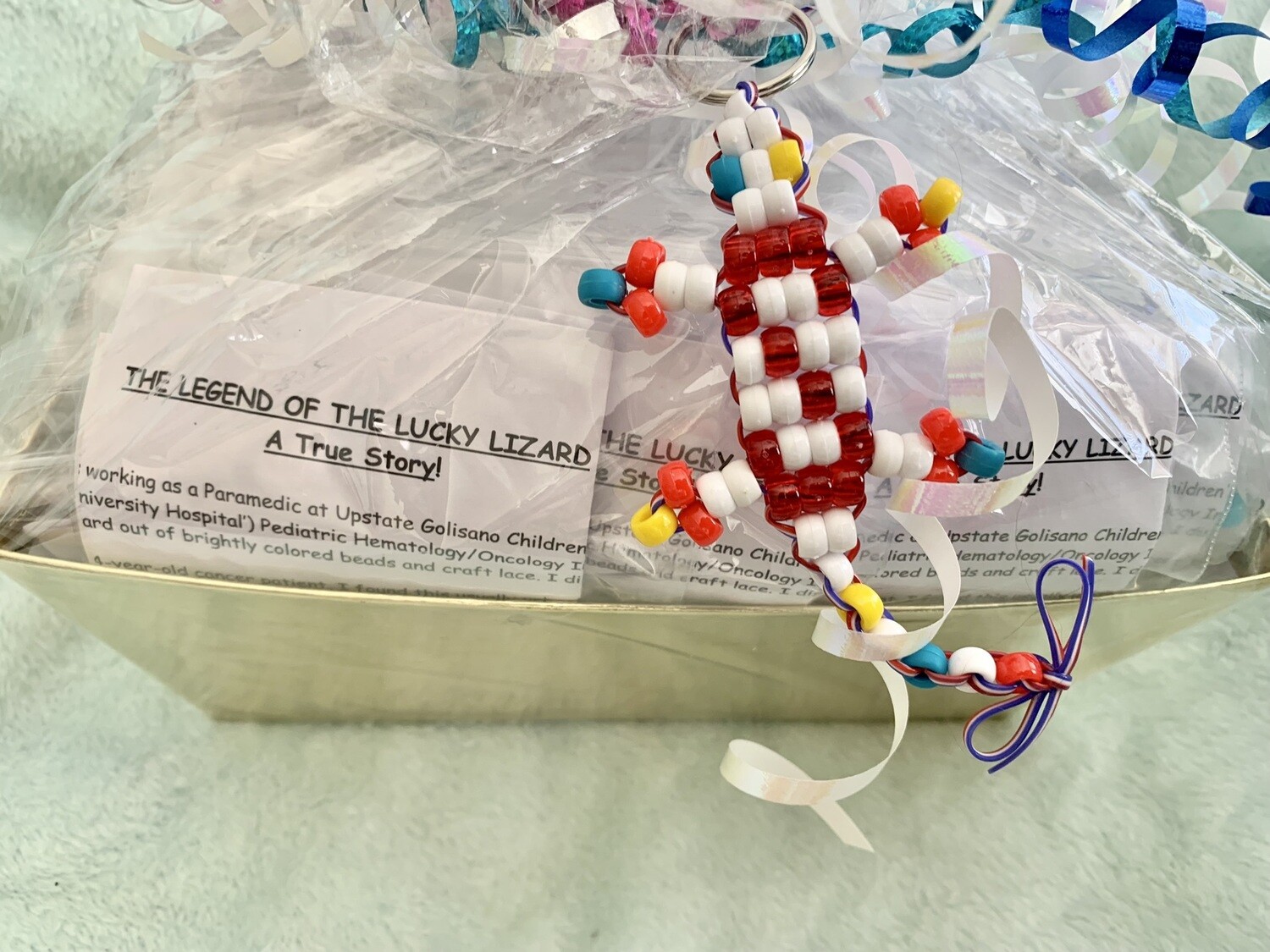 Lucky Lizard Send-A-Smile Basket - Superman Design