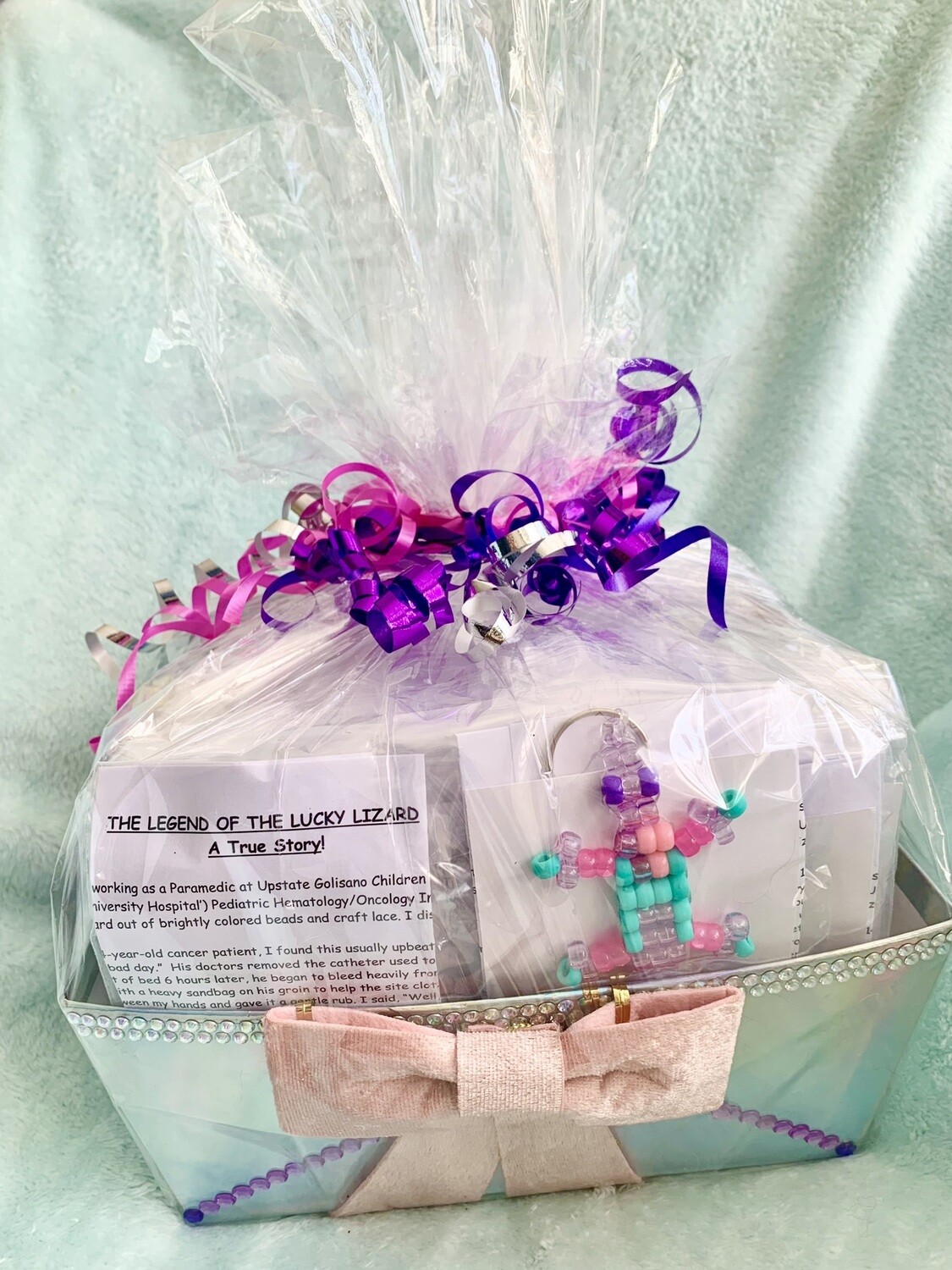 Lucky Lizard Send-A-Smile Basket - Heart of a Hero Design