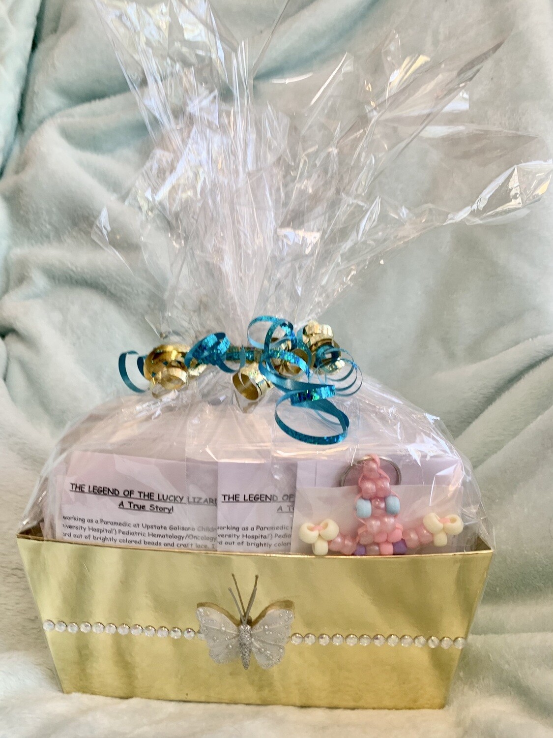 Lucky Lizard Send-A-Smile Basket - Heart of a Hero Design