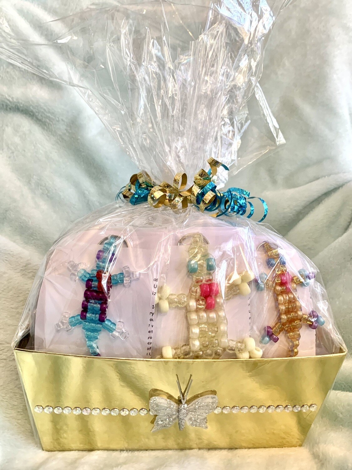 Lucky Lizard Send-A-Smile Basket - Heart of a Hero Design