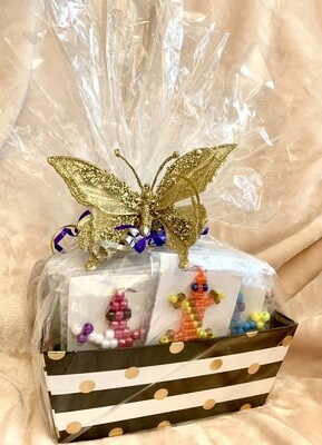 Lucky Lizard Send-A-Smile Basket - Double Diagonal Design