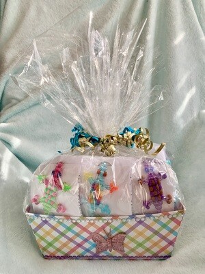 Lucky Lizard Send-A-Smile Basket - Checkerboard Design