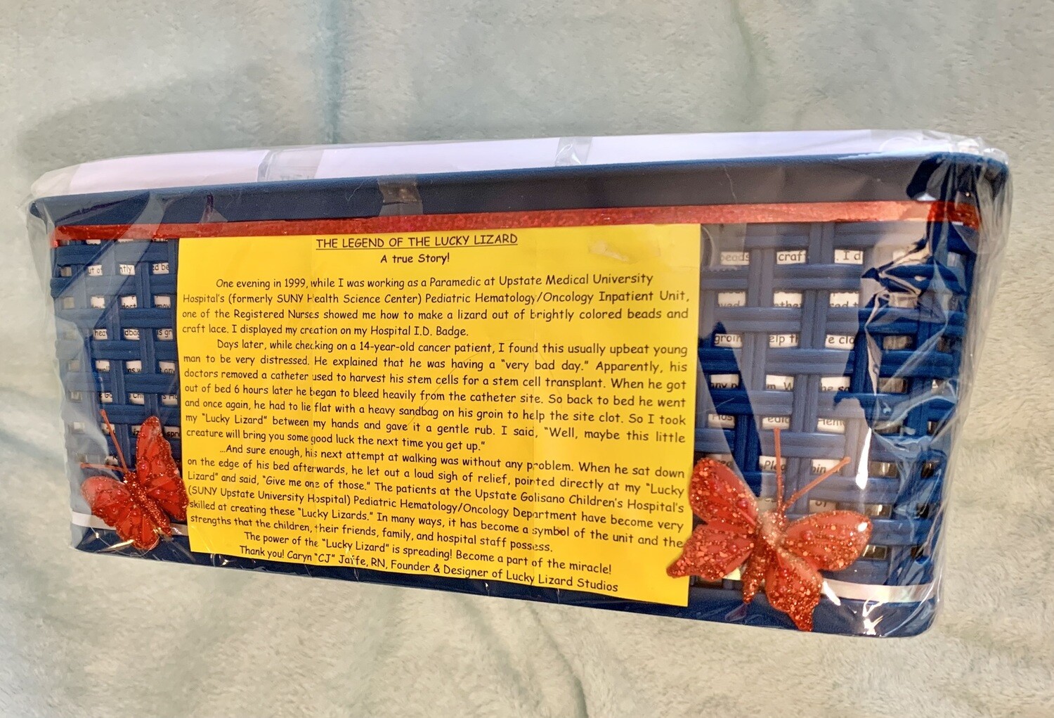 Lucky Lizard Send-a-Smile Basket - Original Design