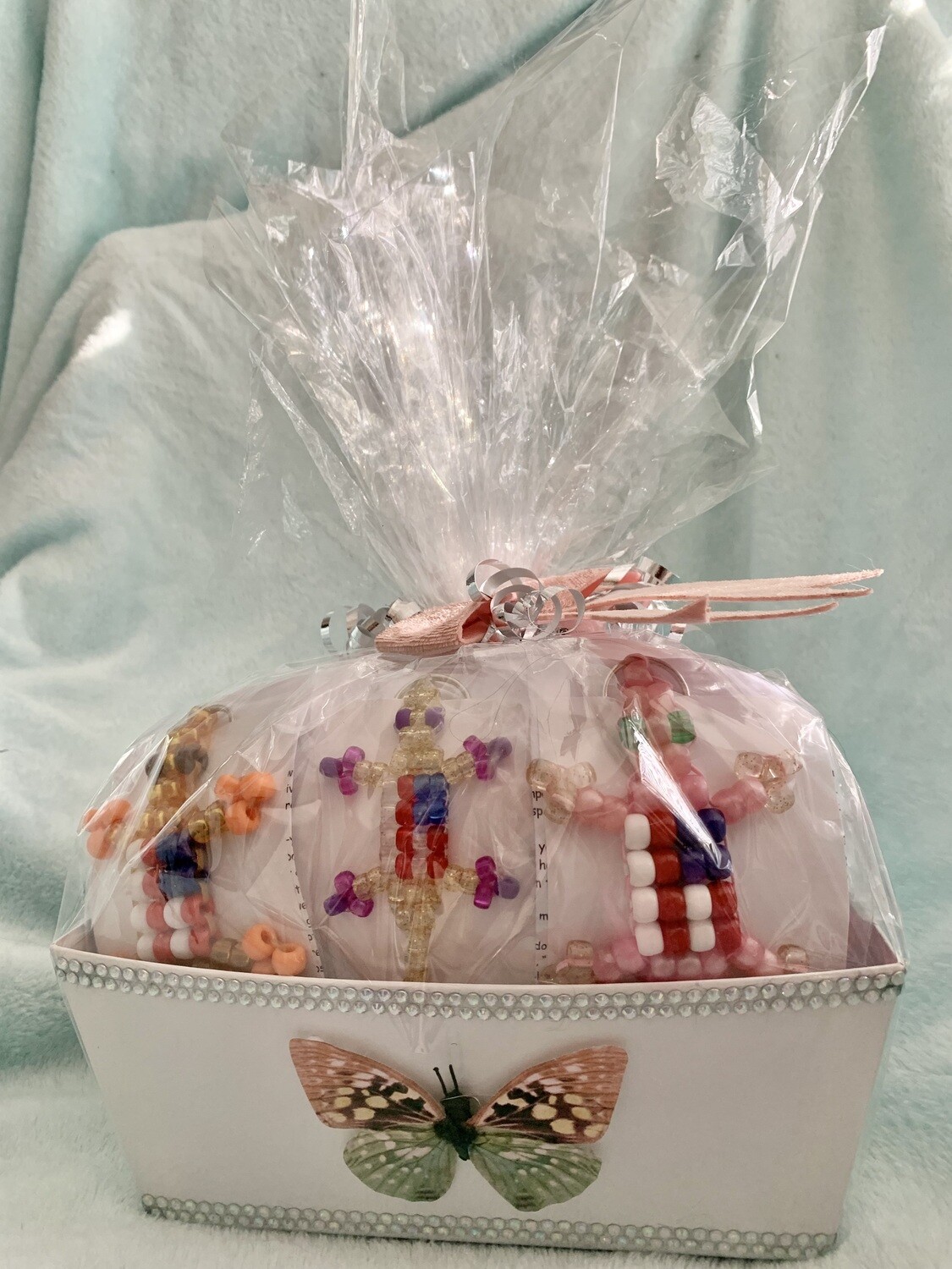 Lucky Lizard Send-A-Smile Basket - American Flag Design