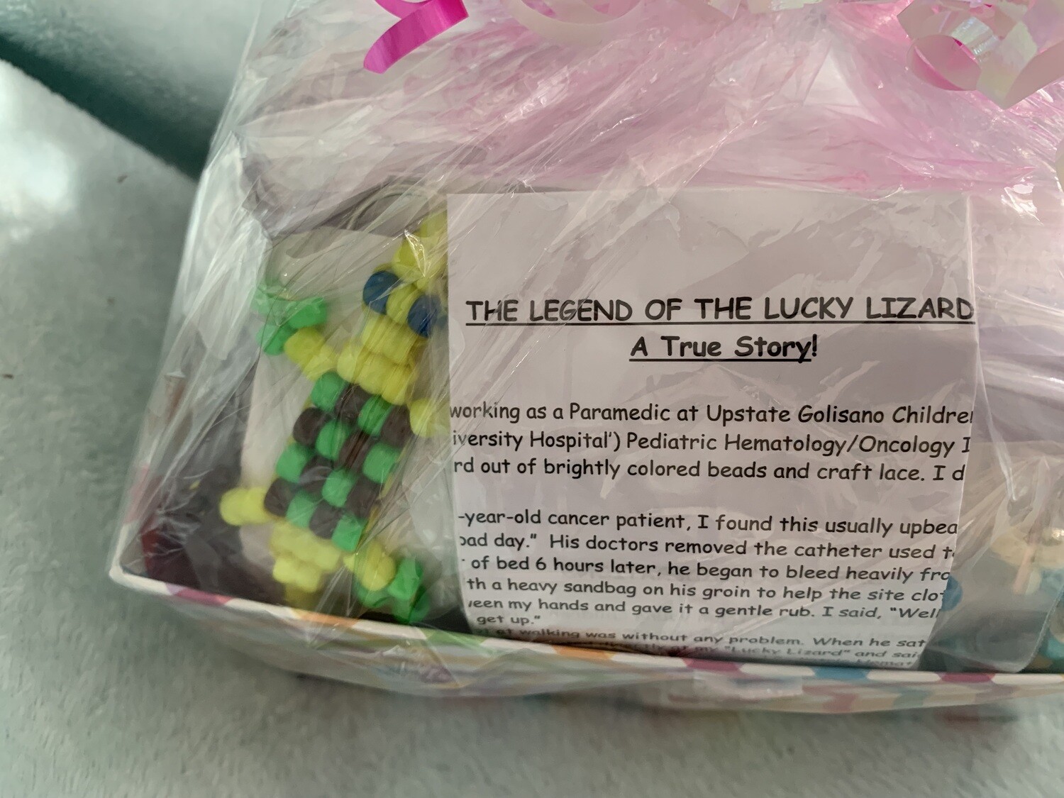Lucky Lizard Send-A-Smile Project Basket - Checkerboard Design