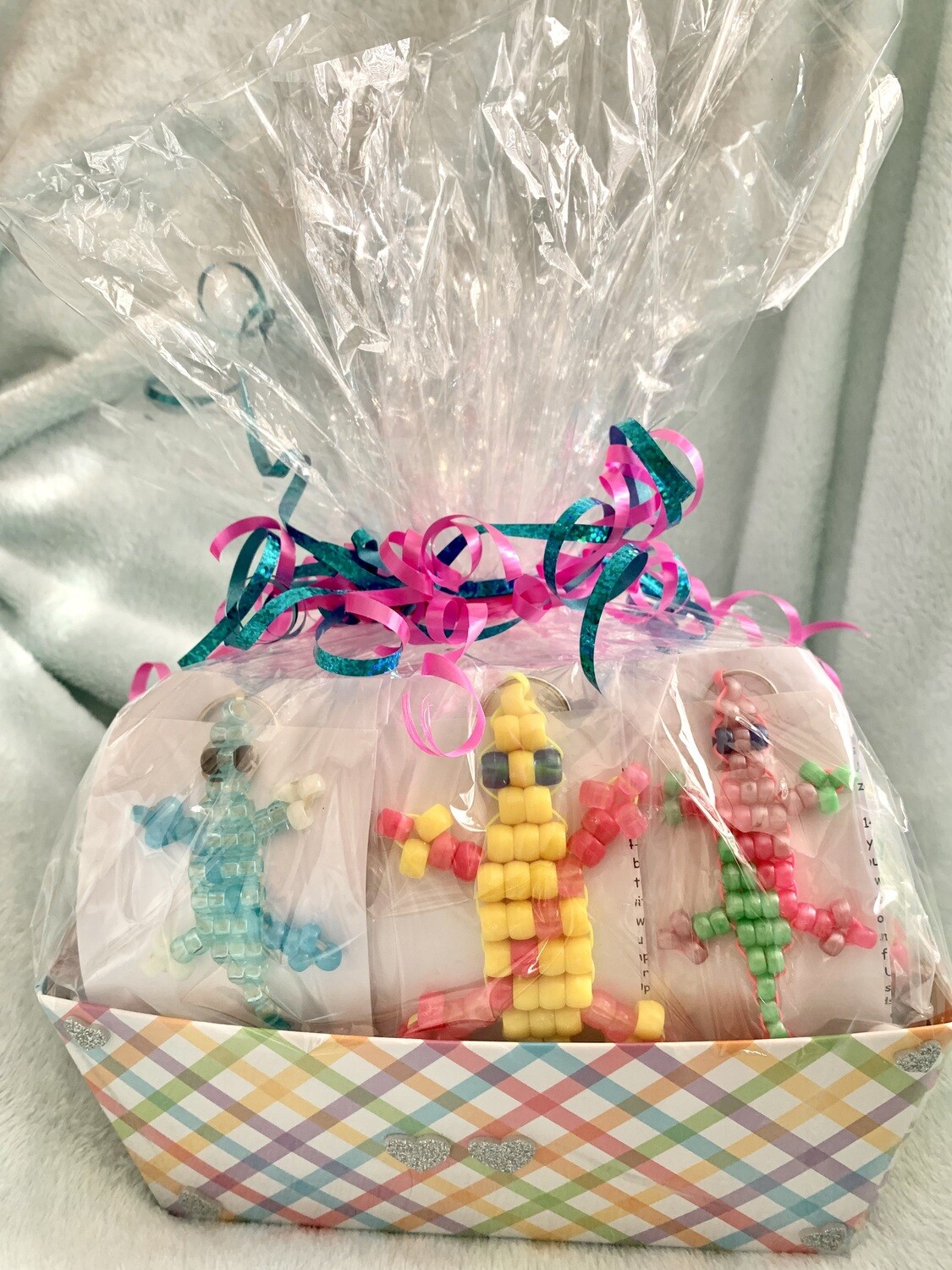 Lucky Lizard Send-a-Smile Basket - Single Diagonal &amp; Double Diagonal Design