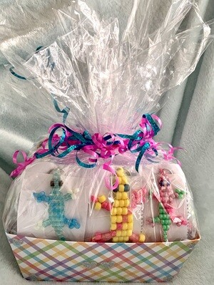 Lucky Lizard Send-a-Smile Basket - Single Diagonal &amp; Double Diagonal Design