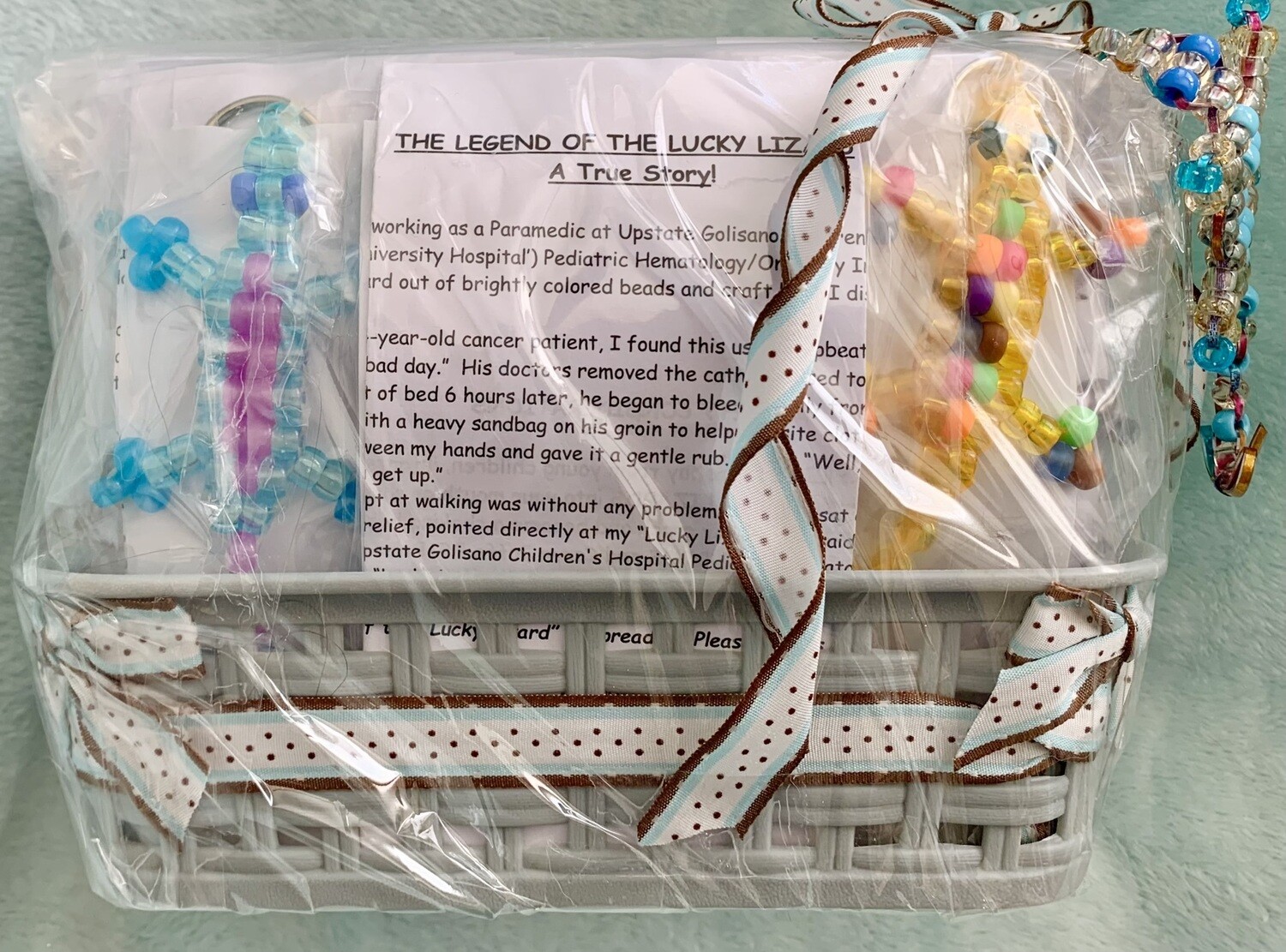 Lucky Lizard Send-A-Smile Basket - Original Design