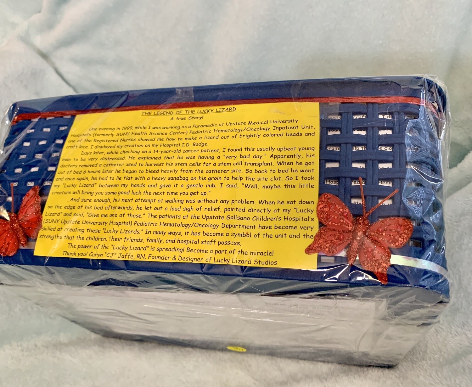 Lucky Lizard Send-a-Smile Basket - Original Design