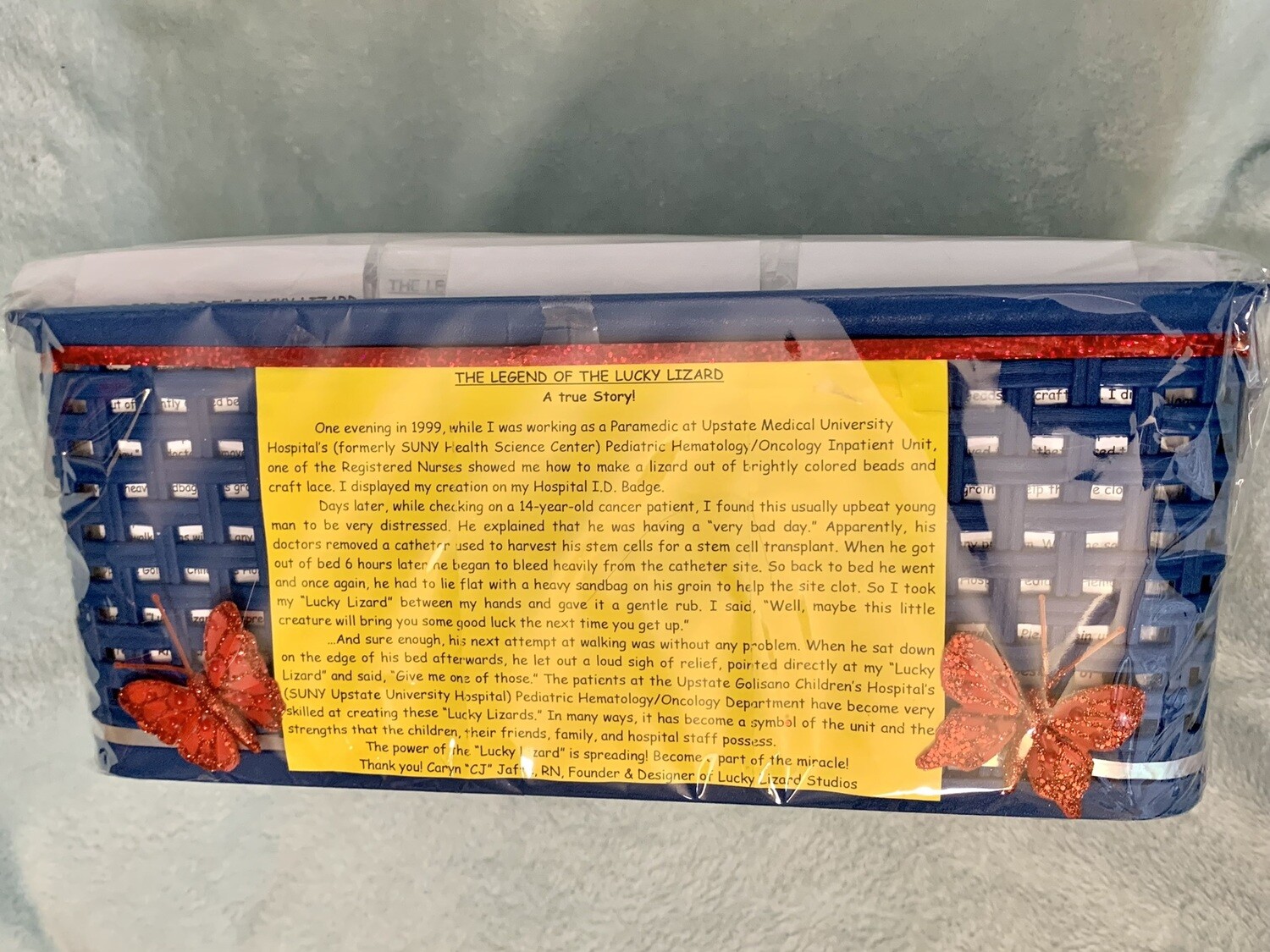 Lucky Lizard Send-a-Smile Basket - Original Design