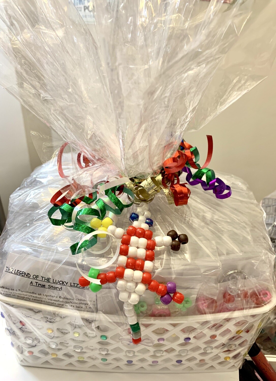 Lucky Lizard Send-A-Smile Basket - Awareness Ribbon Design