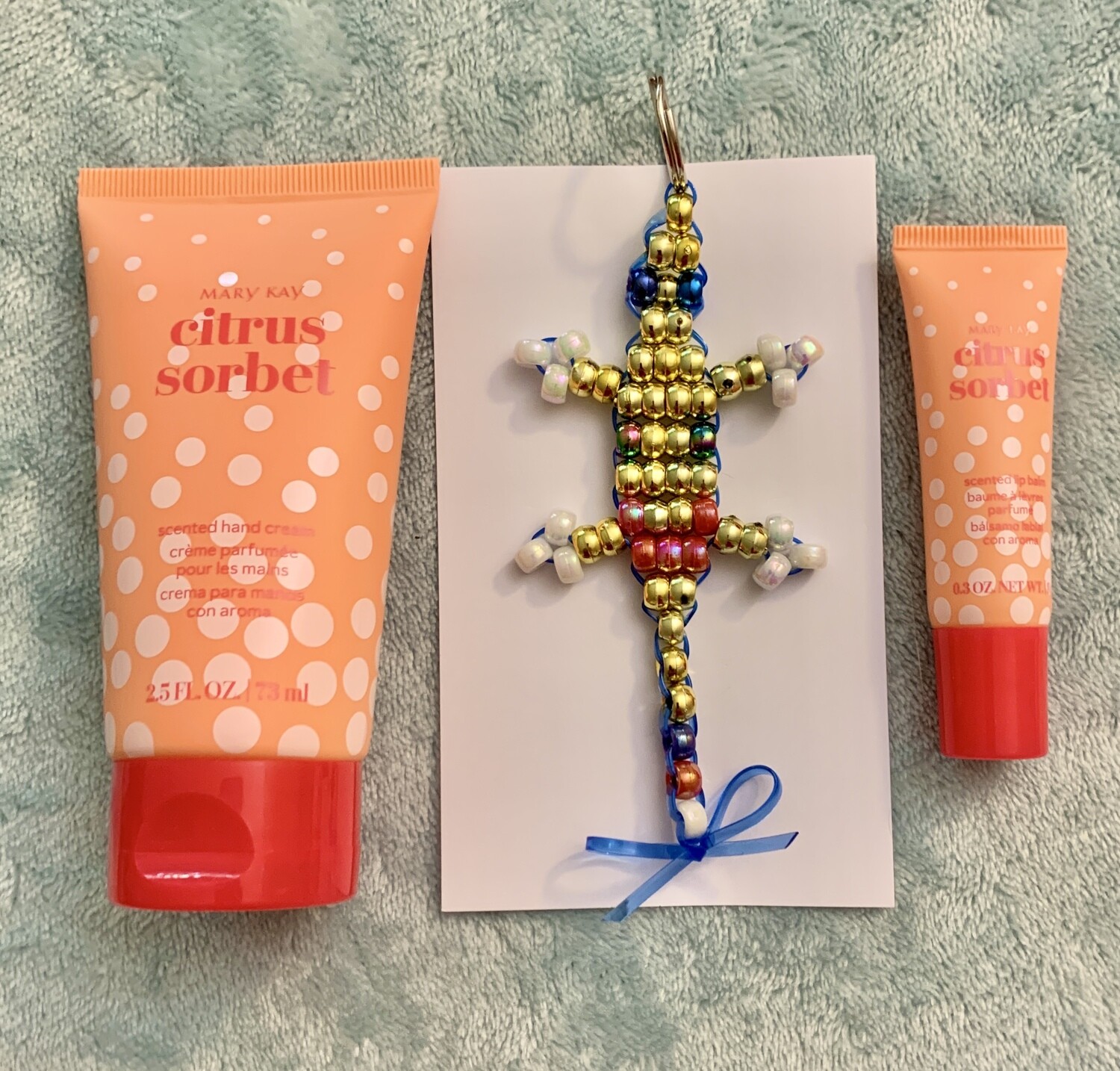 Lucky Lizard 'Emotion Lotion'  Gift Set featuring Mary Kay Citrus Sorbet Scented Hand Cream &amp; Lip Balm