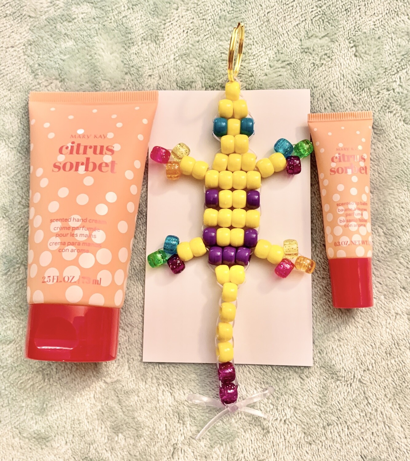 Lucky Lizard 'Emotion Lotion'  Gift Set featuring Mary Kay Citrus Sorbet Scented Hand Cream &amp; Lip Balm