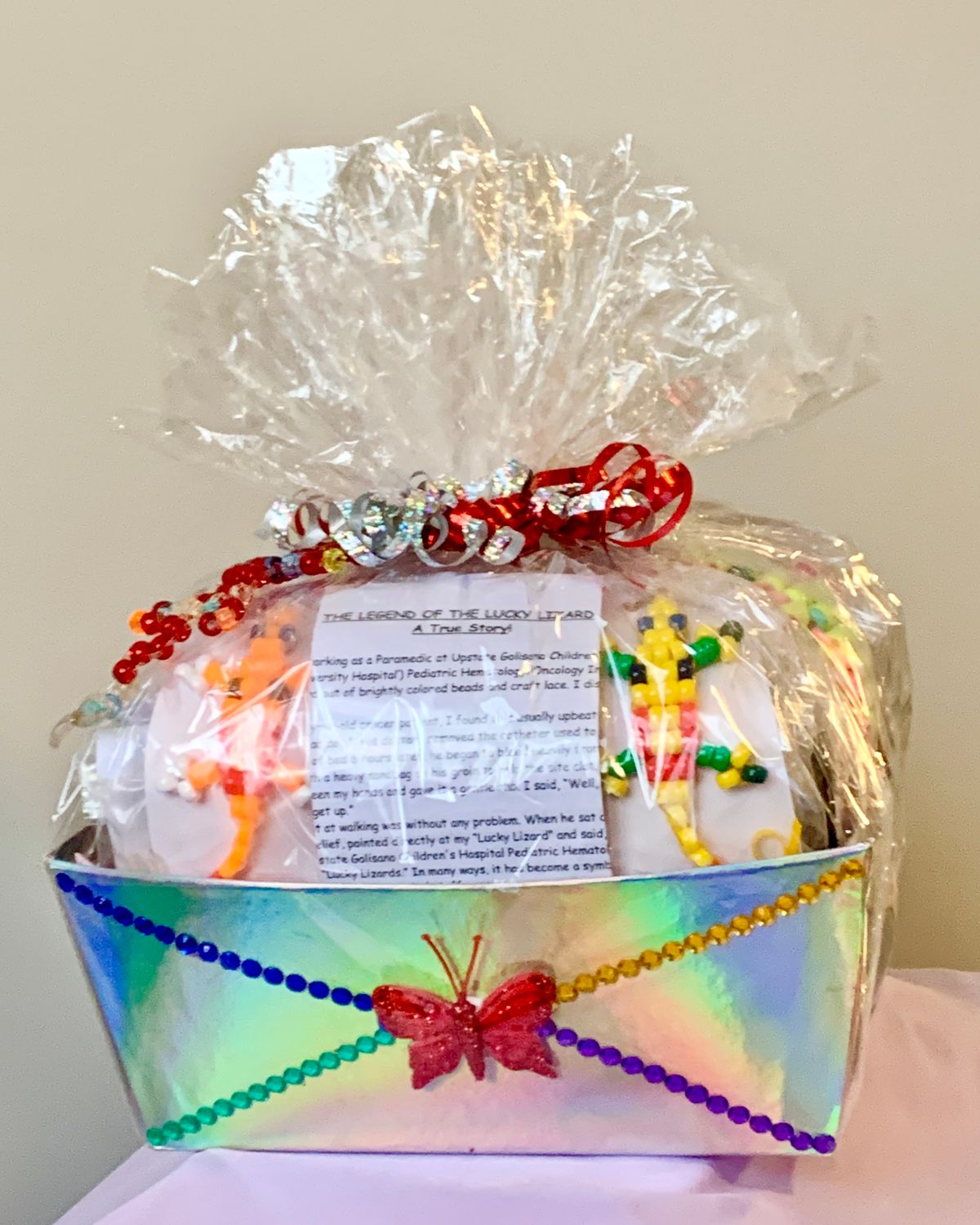 Lucky Lizard Send-A-Smile Basket - Smile Design