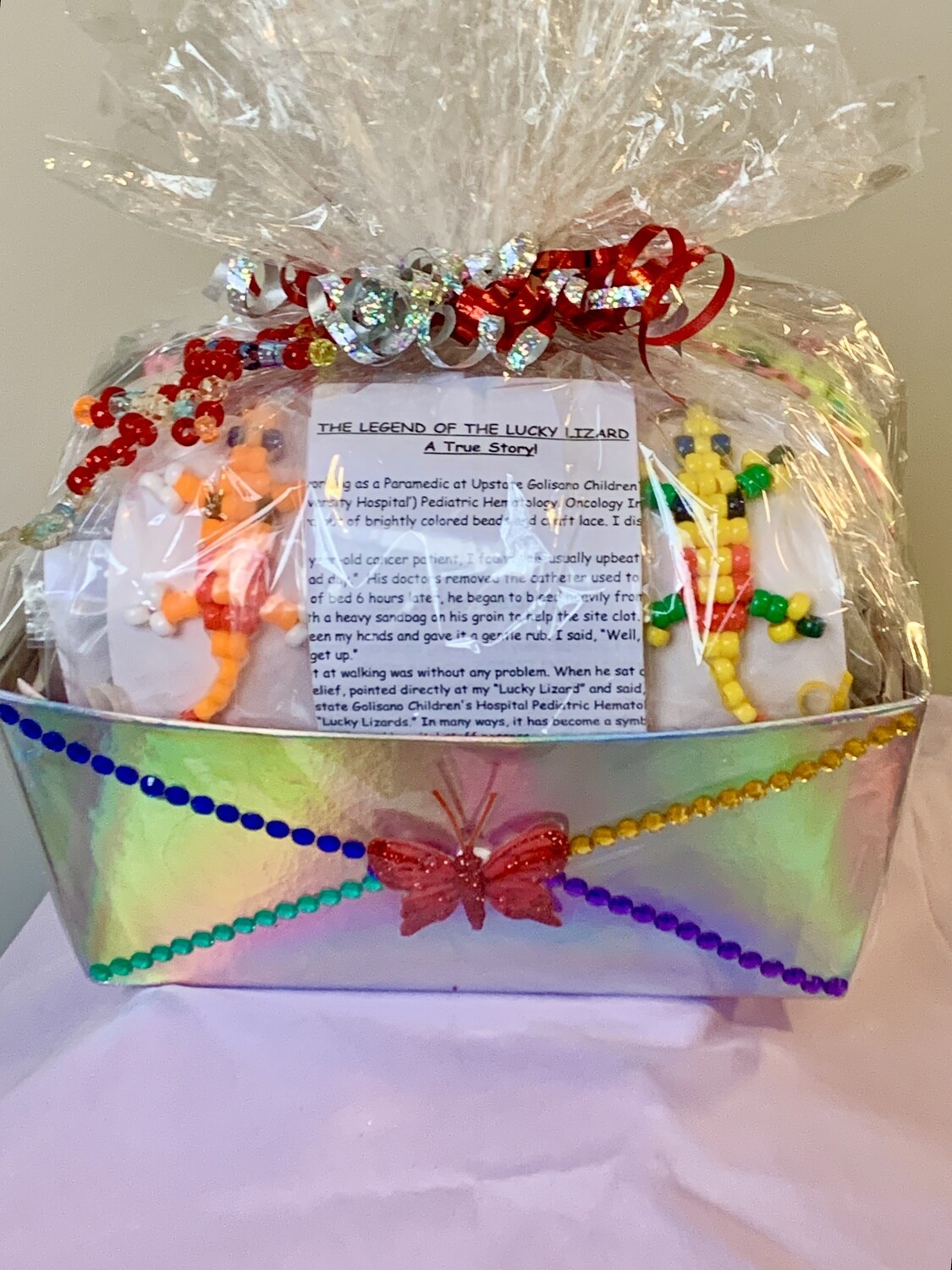 Lucky Lizard Send-A-Smile Basket - Smile Design