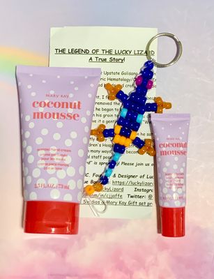 Lucky Lizard Emotion Lotion Gift Set - Coconut Mousse Scented Hand Cream &amp; Lip Balm