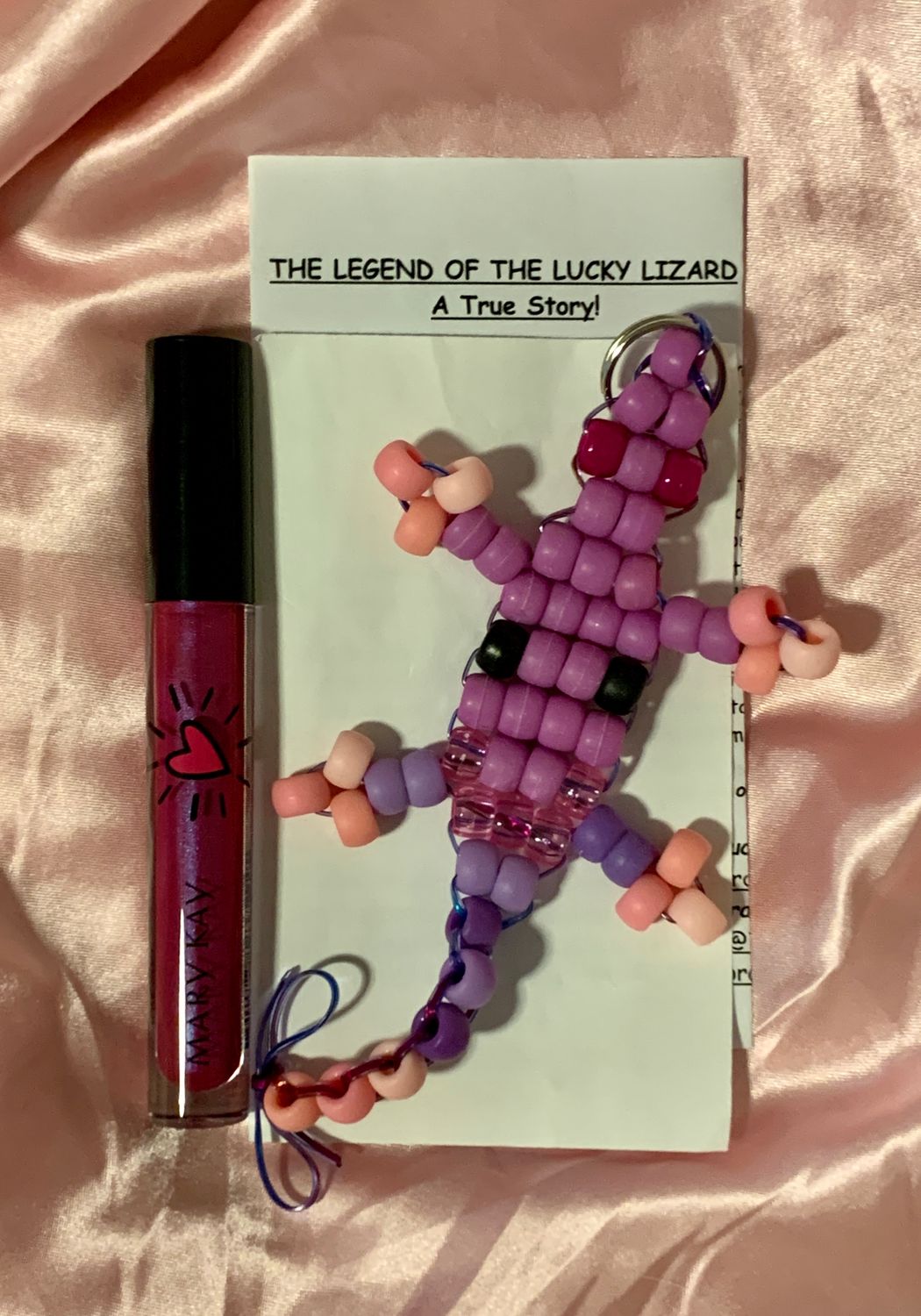 LUCKY LIZARD &amp; A  LIP GLOSS FEATURING LTD ED MARY KAY HOPEFUL LILAC