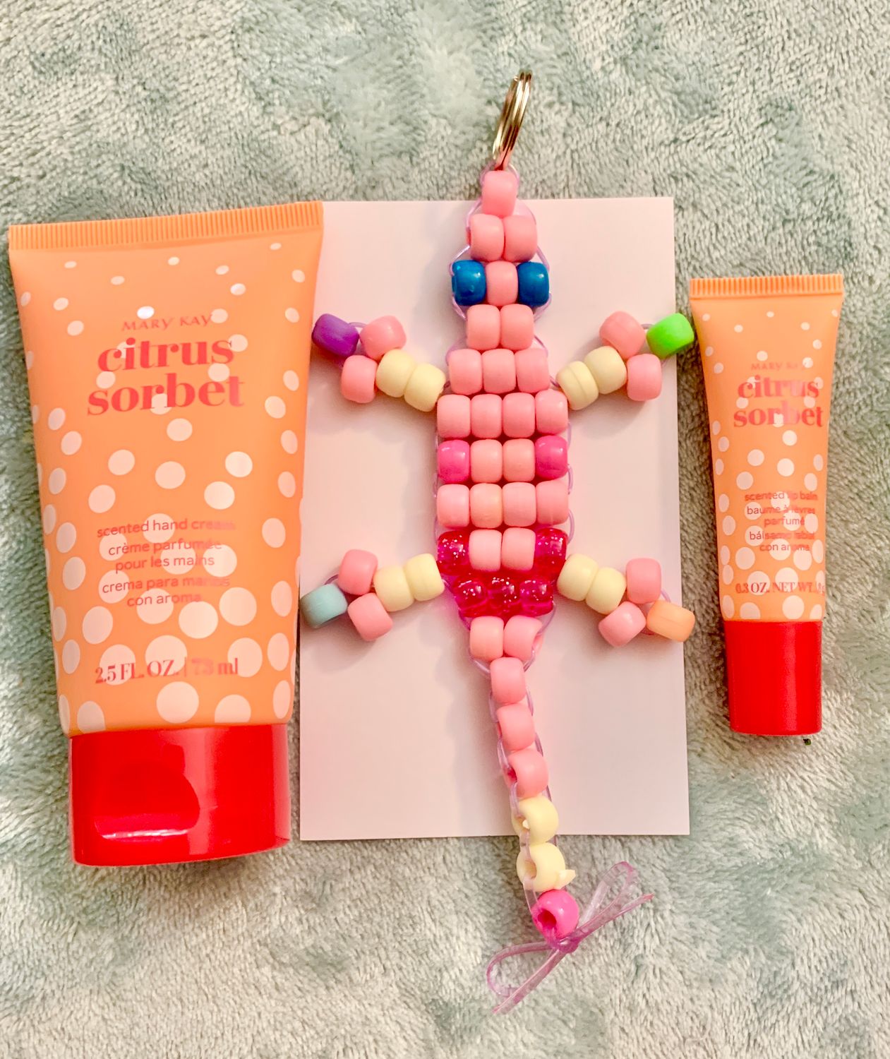 Lucky Lizard 'Emotion Lotion'  Gift Set featuring Mary Kay Citrus Sorbet Scented Hand Cream &amp; Lip Balm