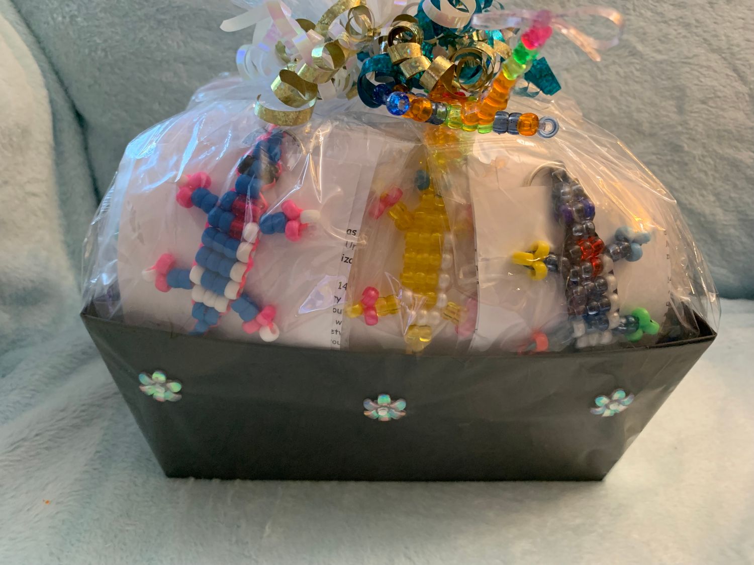 Lucky Lizard  Send-A-Smile Project Basket - Joy &amp; Love The Journey Design