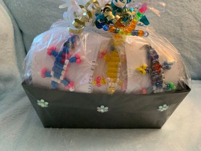 Lucky Lizard  Send-A-Smile Project Basket - Joy &amp; Love The Journey Design