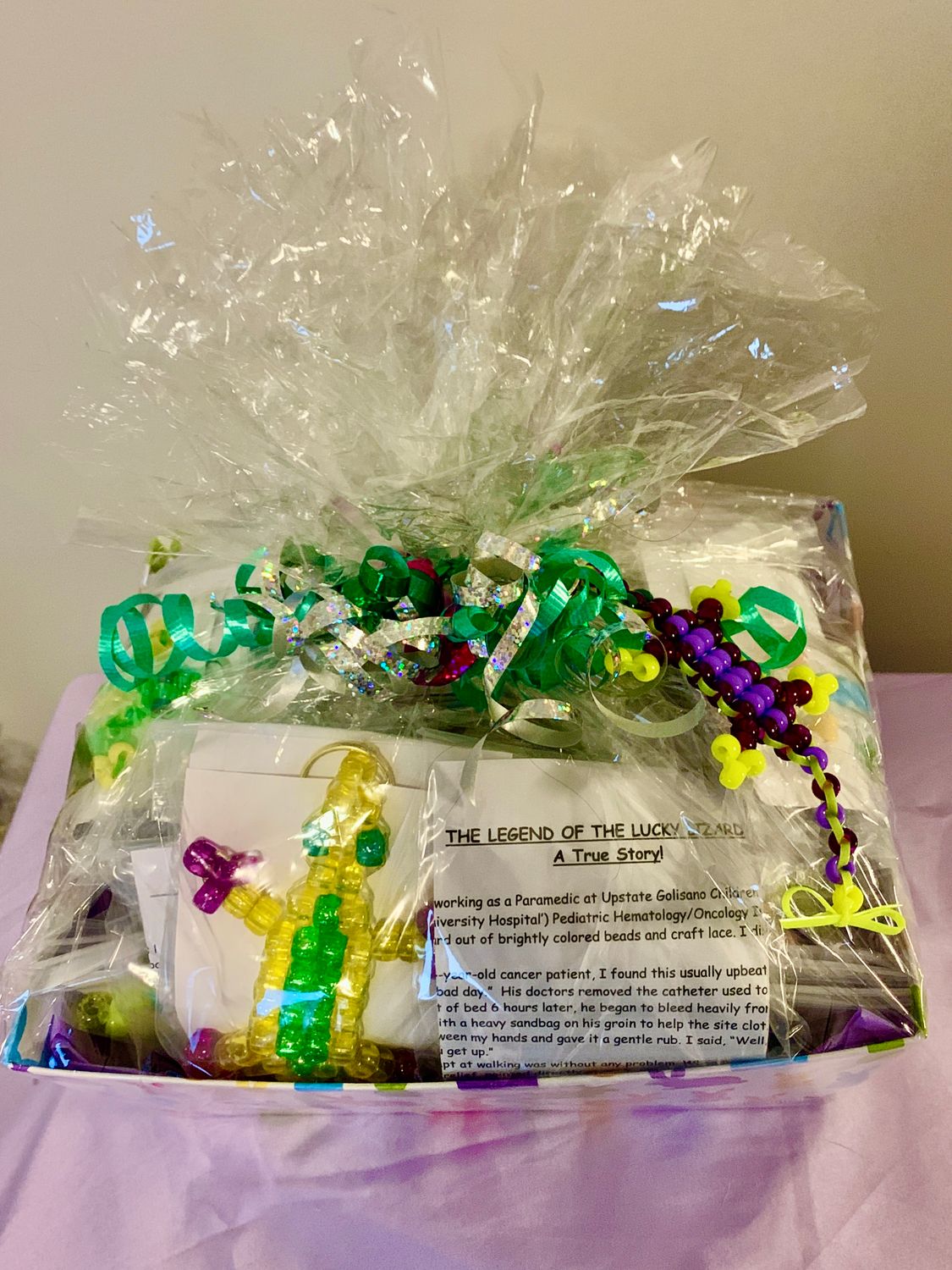 Lucky Lizard Send-A-Smile Basket - Original Design