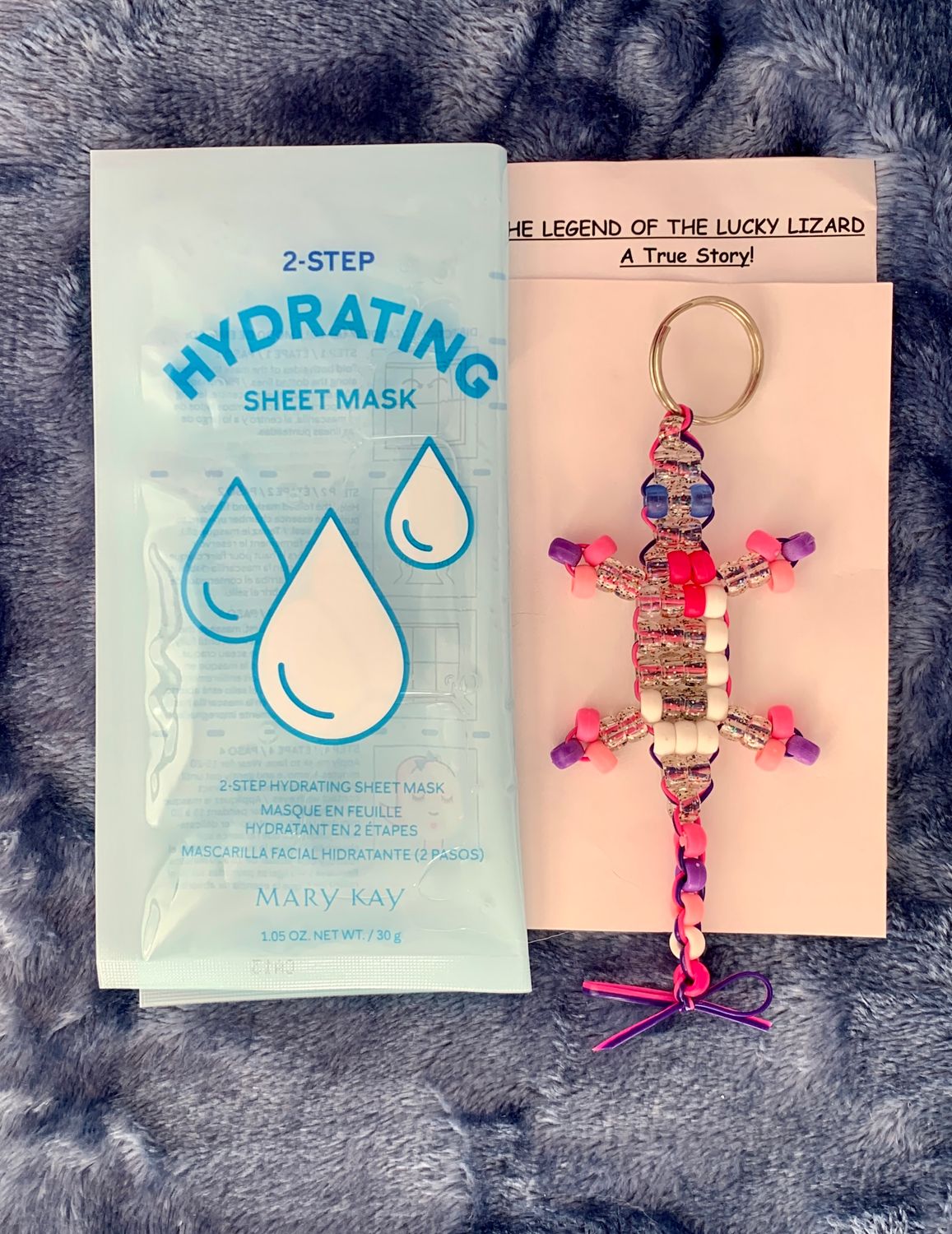 Lucky Lizard "Honor Your Masked Heroes" Gift Set Featuring a Ltd Ed Mary Kay 2-Step Hydrating Sheet Mask