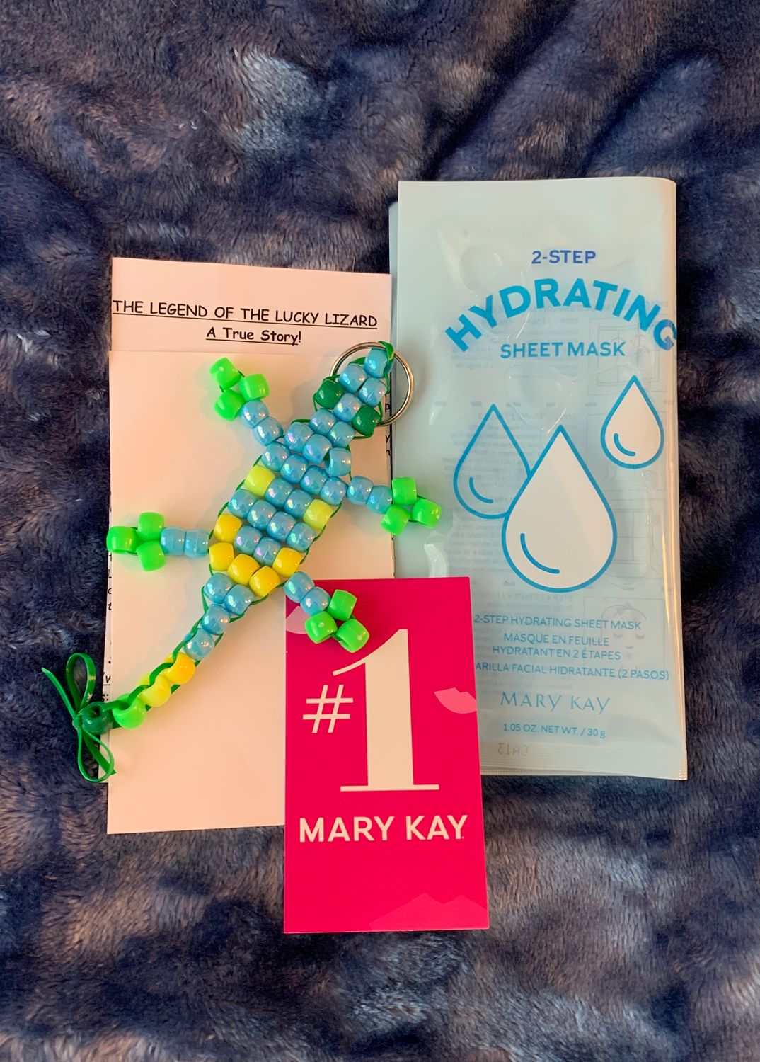 Lucky Lizard "Honor Your Masked Heroes" Gift Set Featuring a Ltd Ed Mary Kay 2-Step Hydrating Sheet Mask