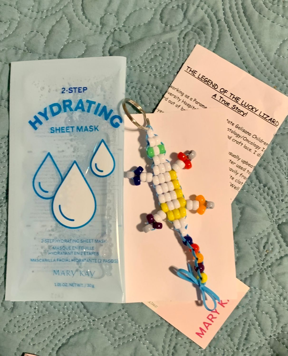 Lucky Lizard "Honor Your Masked Heroes" Gift Set Featuring a Ltd Ed Mary Kay 2-Step Hydrating Sheet Mask