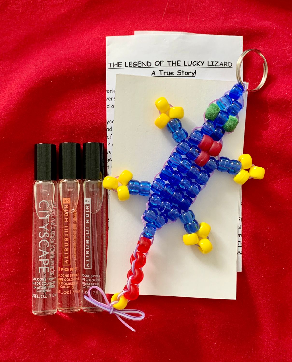 Lucky Lizard Send-A-Smile Gift Set Featuring Mary Kay Men's Fragrance Sampler