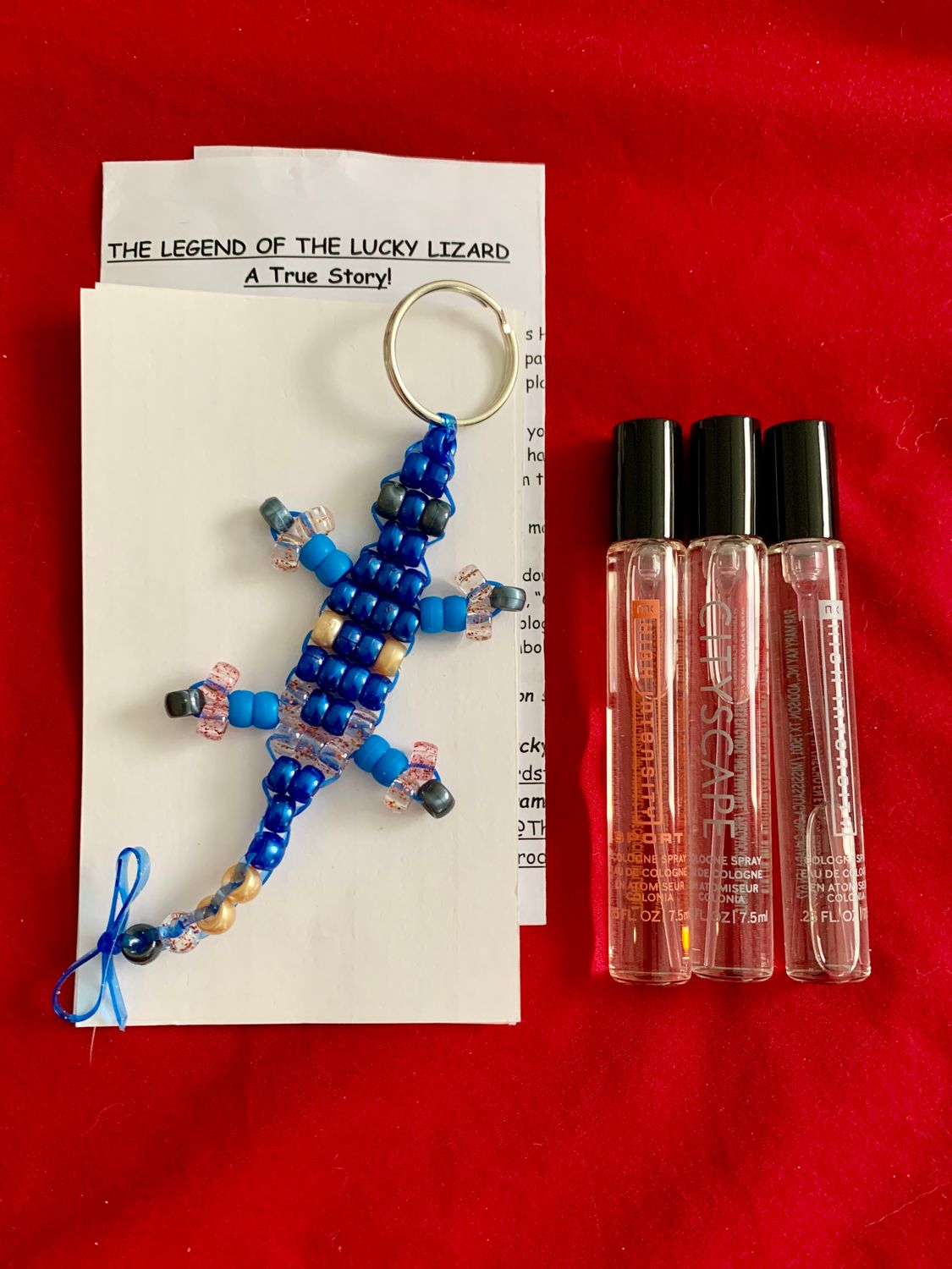 Lucky Lizard Send-A-Smile Gift Set Featuring Mary Kay Men's Fragrance Sampler