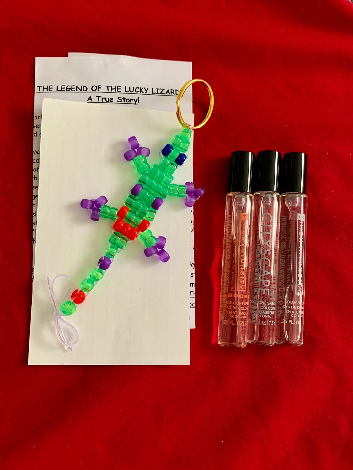 Lucky Lizard Send-A-Smile Gift Set Featuring Mary Kay Men's Fragrance Sampler