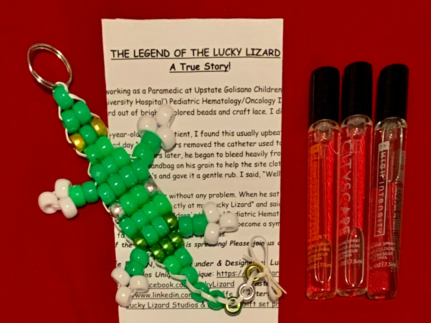 Lucky Lizard Send-A-Smile Gift Set Featuring Mary Kay Men's Fragrance Sampler