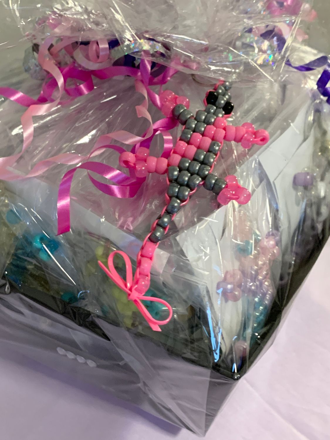 LUCKY LIZARD SEND-A-SMILE BASKET - Double Diagonal Design