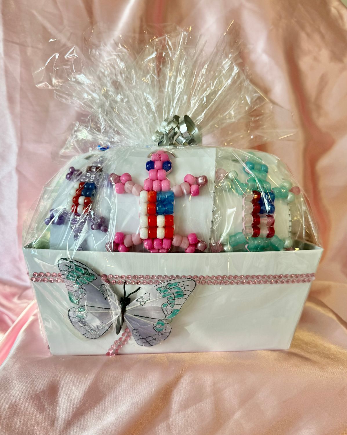 Lucky Lizard Send-A-Smile Basket - American Flag Design