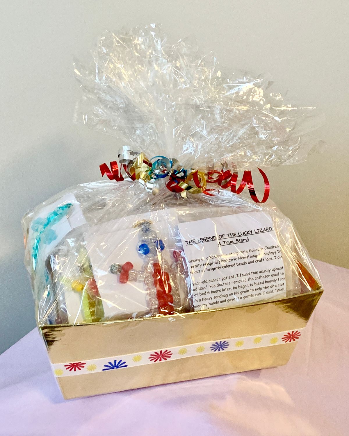 Lucky Lizard Send-A-Smile Basket - Original Design