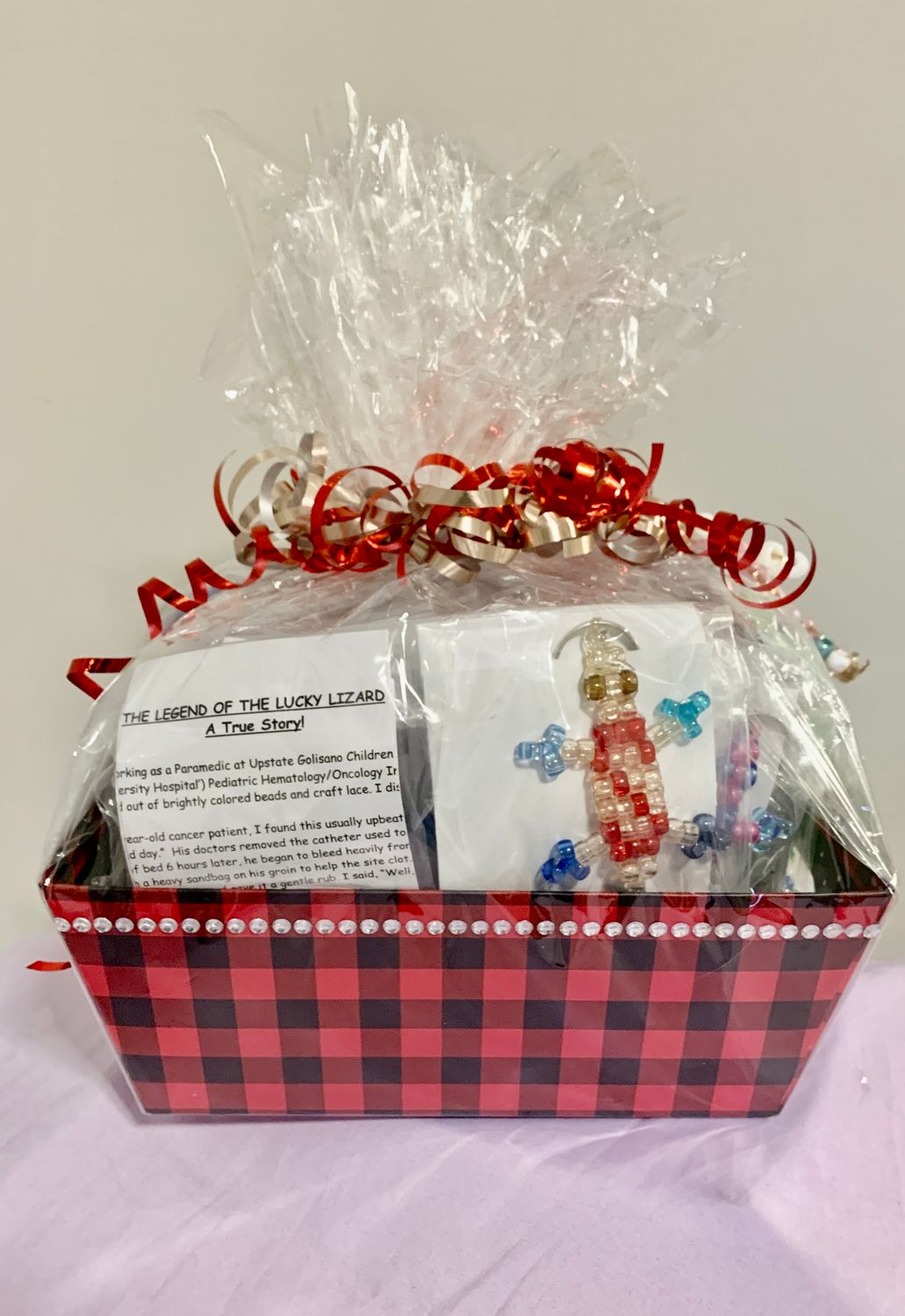 Lucky Lizard Send a Smile Basket - Superman Design