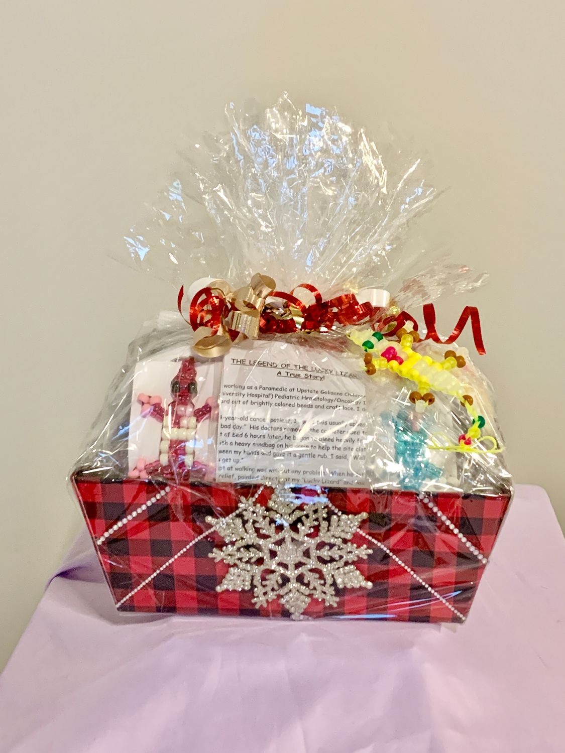 Lucky Lizard Send-A-Smile Basket- Heart Of A Hero Design