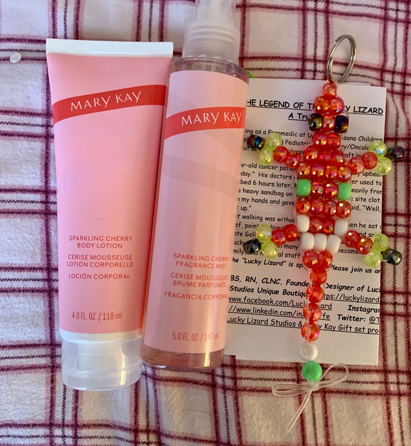 Lucky Lizard 'Emotion Lotion'  Gift Set Featuring Limited Edition Mary Kay Scented Body Lotion &amp; Fragrance Mist