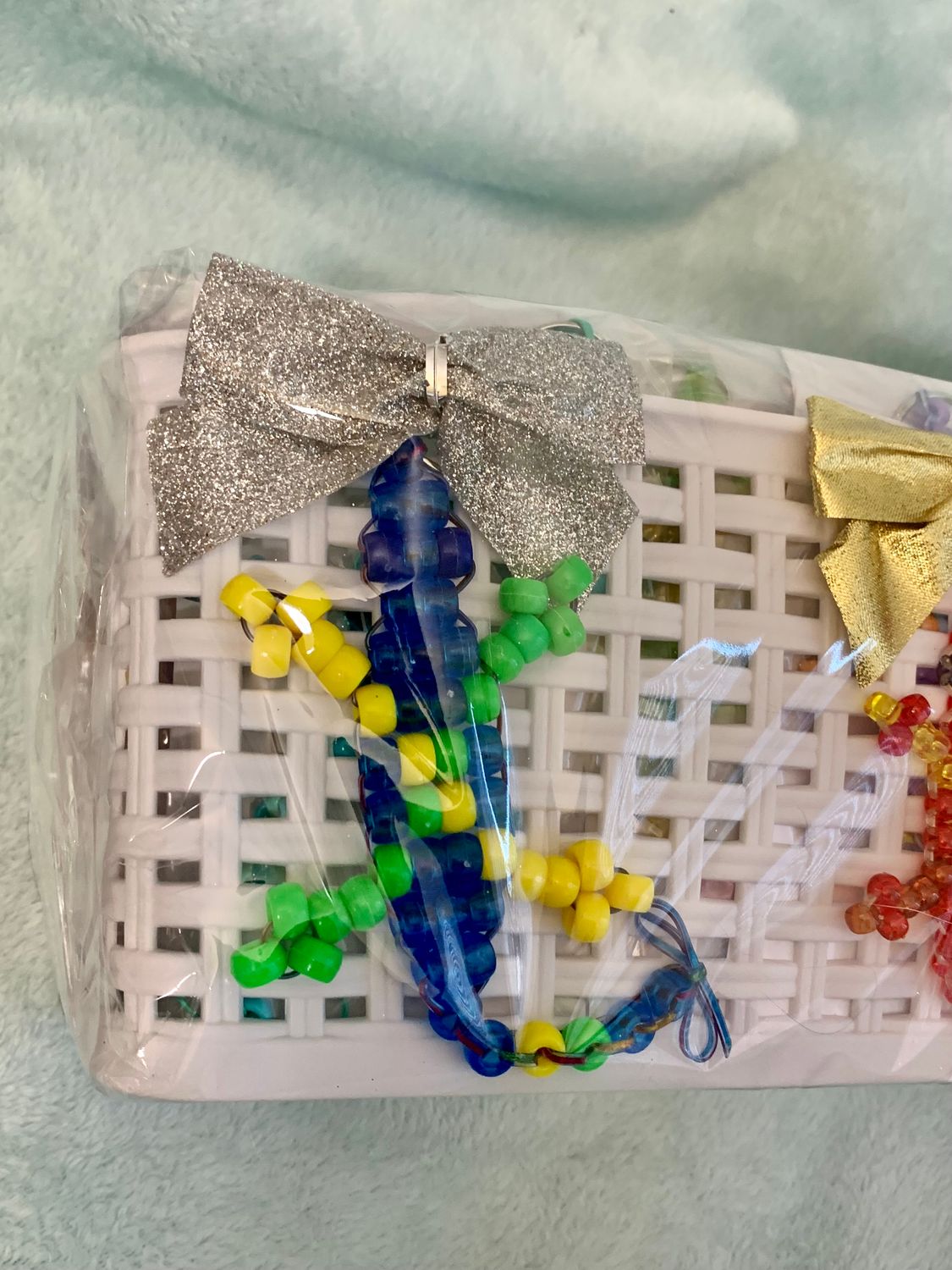 Lucky Lizard Send-a-Smile Basket - X-Marks The Spot Design