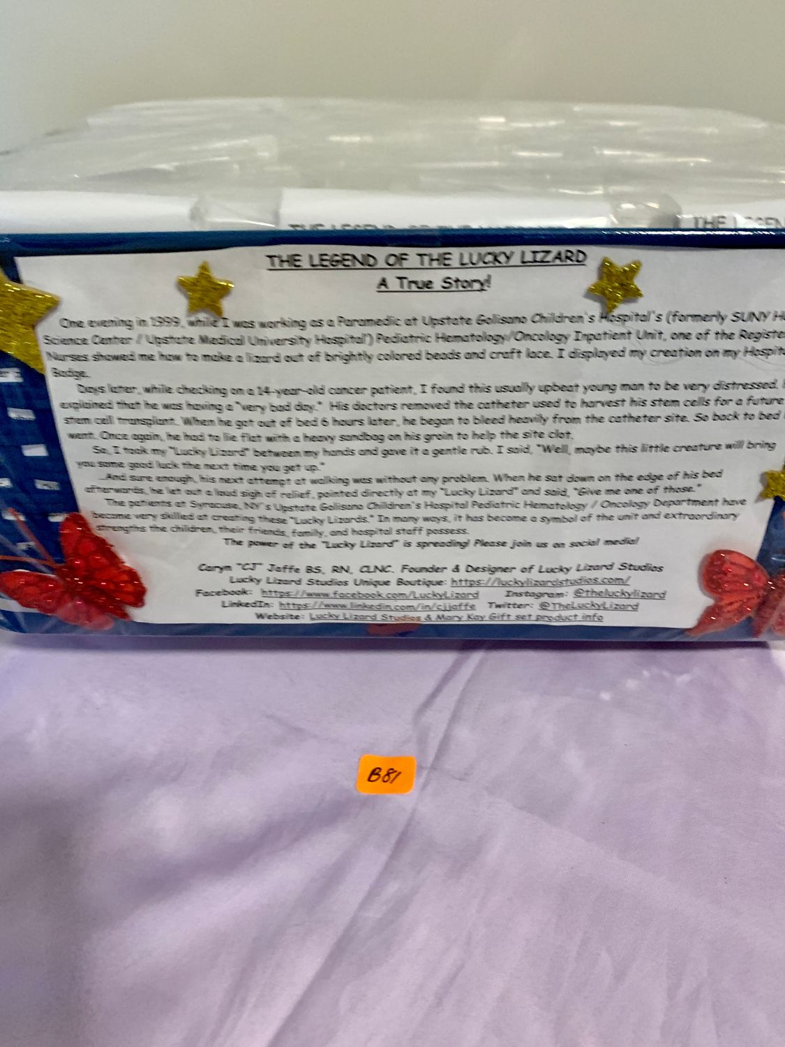 Lucky Lizard Send-a-Smile Basket - Original Design