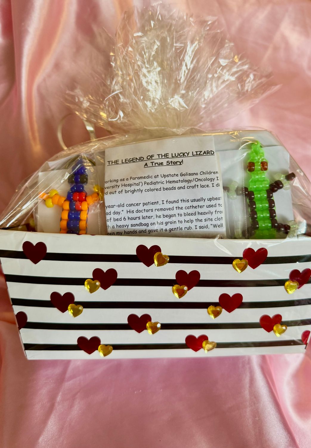 Lucky Lizard Send-A-Smile Basket - Hug Design